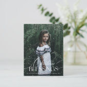 Elegantes Script Weihnachts-Segeln Urlaub Postkarte (Stehend Vorderseite)