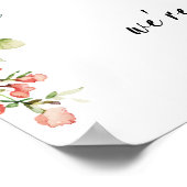 Elegantes Script 'Willkommen zu unserem Probe Dinn Poster (Ecke)