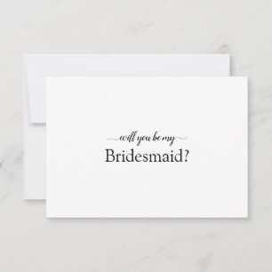 Elegantes Script wird meine Bridesmaid-Karte sein Dankeskarte