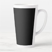 Elegantes Scroll Monogramm mit Floral Twig Milchtasse (Rechts)