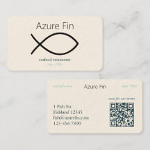 Elegantes Seafood Restaurant | Logo und QR-Code fü