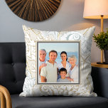 Elegantes Seashell Beach Marine Personalisiertes F Kissen<br><div class="desc">Dieses elegante Design zeigt Ihr Lieblingsstift,  umgeben von Muscheln und Korallen #Zuhause #decor #homedecor #nautical #marine #seashells #coral #interiors #homeinteriors #design #designer #designer #throwpillows #pillows #cushions #beachhouse #houseeboat #sailboat #yacht #Liebe #nauticaldecor</div>