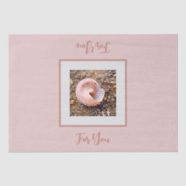 Elegantes Seashell in rosa Gifting Tissue Seidenpapier