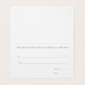 Elegantes Seashell Wellness-Center Salon Geschenkg Visitenkarten (Innenseite Aufgefaltet)