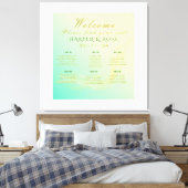 Elegantes Seating Chart: Starke Canvas Print Leinwanddruck (Insitu (Schlafzimmer))