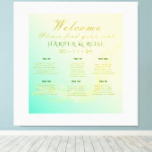 Elegantes Seating Chart: Starke Canvas Print Leinwanddruck (Insitu (Holzboden))