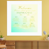 Elegantes Seating Chart: Starke Canvas Print Leinwanddruck (Insitu (Wohnzimmer))