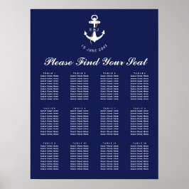 Elegantes Seekartenbuch für Anker Poster