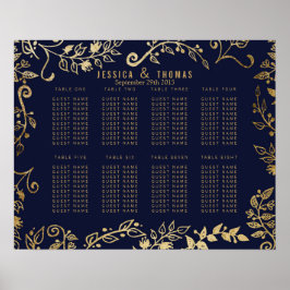 Elegantes Seekarton für die blaue Blüte Poster