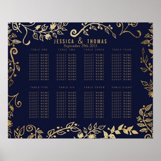 Elegantes Seekarton für die blaue Blüte Poster (Vorne)