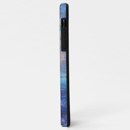 Elegantes Seepferd Blue Ocean Waves Case-Mate iPhone Hülle (Hinten/Links)