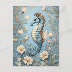 Elegantes Seepferdchen, inspiriert von William Mor Postkarte