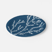 Elegantes Seetang-Muster - Ocean Themed - Aquamari Pappteller (Schrägansicht)