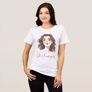 Elegantes, selbstbewusstes Frauenportrait Tri-Blend Shirt