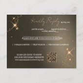 Elegantes Sepia Solar Eclipse Custom Foto Wedding Begleitkarte (Rückseite)