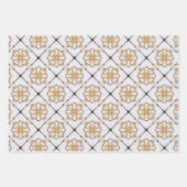 Elegantes Set der Nautischen Marine und Weißwrappi Geschenkpapier Set (Vorderseite 2)