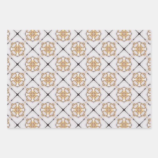 Elegantes Set der Nautischen Marine und Weißwrappi Geschenkpapier Set (Vorderseite 2)