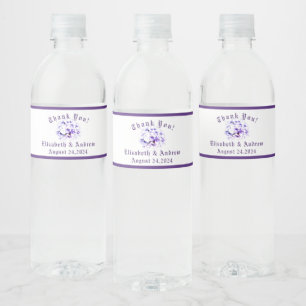 Elegantes Set für Lebensmittel und Getränke Wasserflaschenetikett