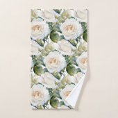 Elegantes Set mit weißem Rosen (Handtuch)