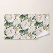 Elegantes Set mit weißem Rosen (Handtuch)
