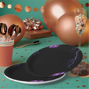 Elegantes Set runder Papierplatten, 9 Zoll, für je Pappteller