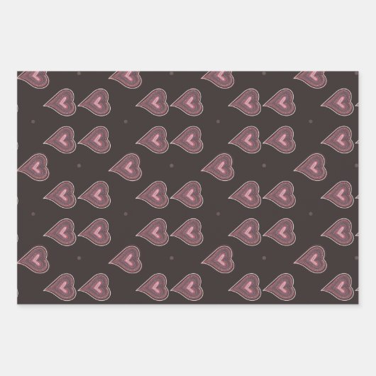 Elegantes Set zum Abpacken von Schleifpapier mit e Geschenkpapier Set (Vorderseite 2)