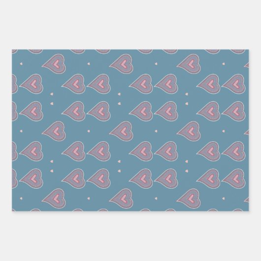 Elegantes Set zum Abpacken von Schleifpapier mit e Geschenkpapier Set (Vorderseite)