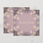 Elegantes Shabby Chic Floral Save the Date (Vorne/Hinten)