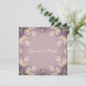 Elegantes Shabby Chic Floral Save the Date (Stehend Vorderseite)