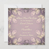 Elegantes Shabby Chic Floral Save the Date (Rückseite)