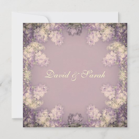 Elegantes Shabby Chic Floral Save the Date (Vorderseite)