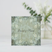 Elegantes Shabby Chic Floral Save the Date (Stehend Vorderseite)