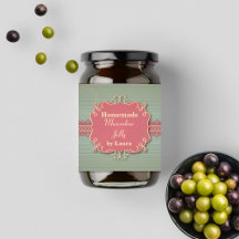 Elegantes Shabby Chic Land Food Label