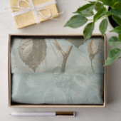 Elegantes Shabby Chic-Schmetterling und Rose-Papie Seidenpapier (Geschenk)