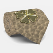 Elegantes Shamrock Patrick's Day Leder Krawatte (Gerollt)