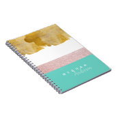 Elegantes Shine ⎥ Personalisiertes Notebook Notizblock (Rechte Seite)