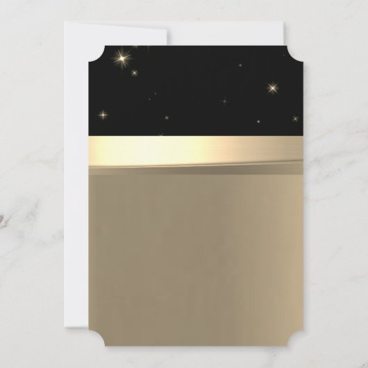 Elegantes Shiny Chic Brautparty Einladung (Rückseite)