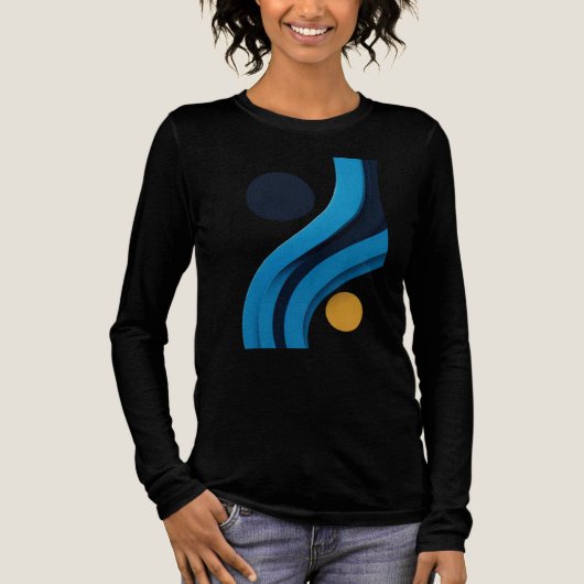 Elegantes Shirt der Farbkunst (Vorderseite)