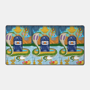 Elegantes Shivlingam-Mausepad für spirituelle Vibe Schreibtischunterlage