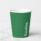 Elegantes Signature-Script-Monogramm Pappbecher (Rechts)