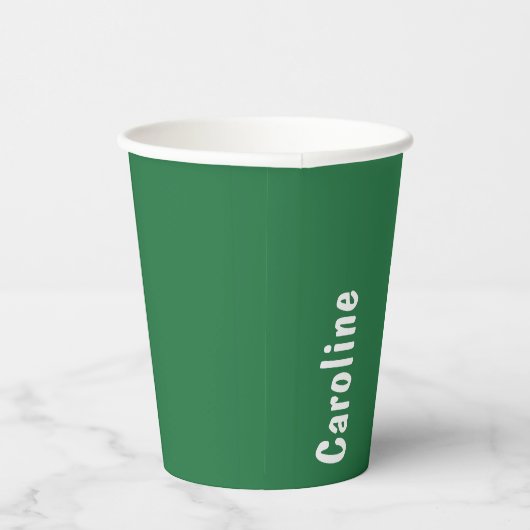 Elegantes Signature-Script-Monogramm Pappbecher (Rechts)