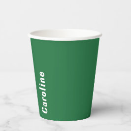 Elegantes Signature-Script-Monogramm Pappbecher