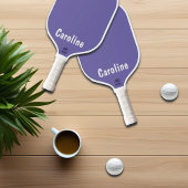 Elegantes Signature-Script-Monogramm Pickleball Schläger