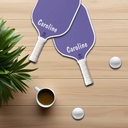 Elegantes Signature-Script-Monogramm Pickleball Schläger