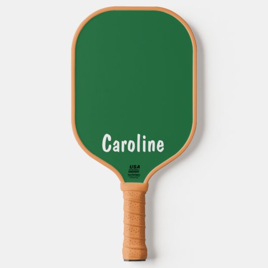 Elegantes Signature-Script-Monogramm Pickleball Schläger (Vorderseite)