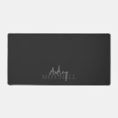 Elegantes Signature-Script-Monogramm rosa Schreibtischunterlage (Vorderseite)