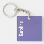 Elegantes Signature-Script-Monogramm Schlüsselanhänger (Vorderseite)