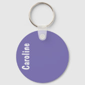 Elegantes Signature-Script-Monogramm Schlüsselanhänger (Vorderseite)