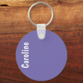 Elegantes Signature-Script-Monogramm Schlüsselanhänger (Vorderseite)