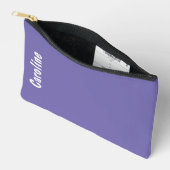 Elegantes Signature-Script-Monogramm Zubehörtasche (Offen)